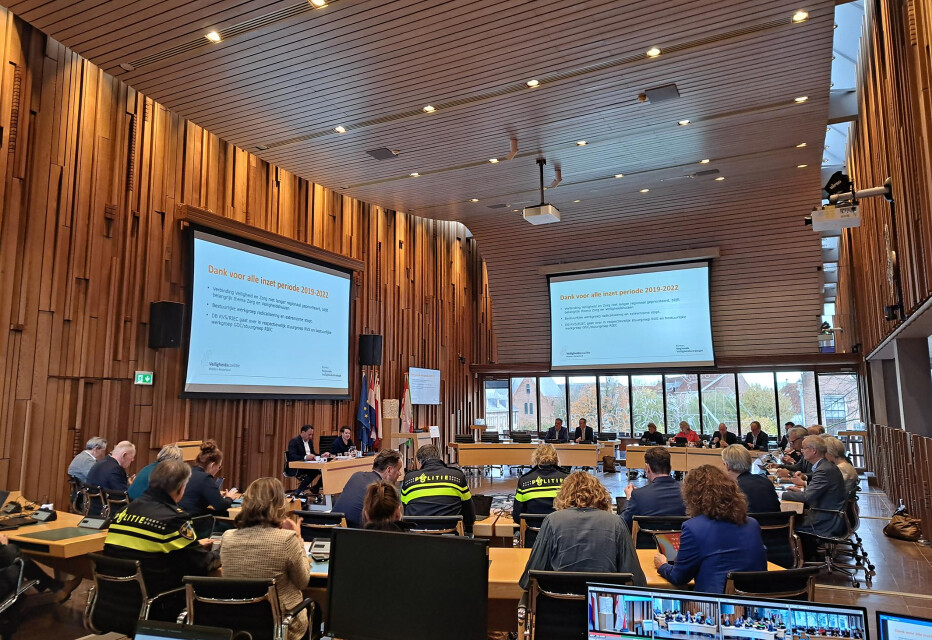 Burgemeesters ‘pitchen’ hun onderwerp tijdens Regionaal Veiligheidscollege